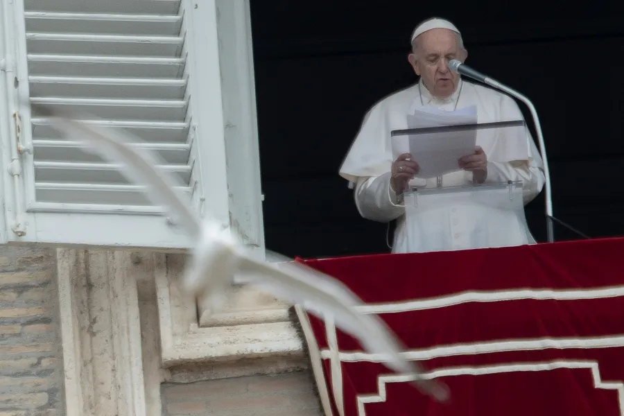 Pope Francis delivers his Regina Coeli address at the Vatican, May 23, 2021.?w=200&h=150